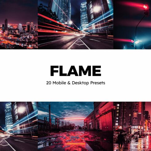 20 Flame Lightroom Presets & LUTscover image.