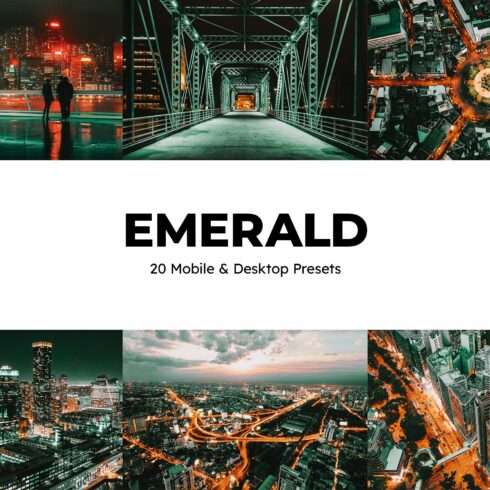 20 Emerald Lightroom Presets & LUTscover image.