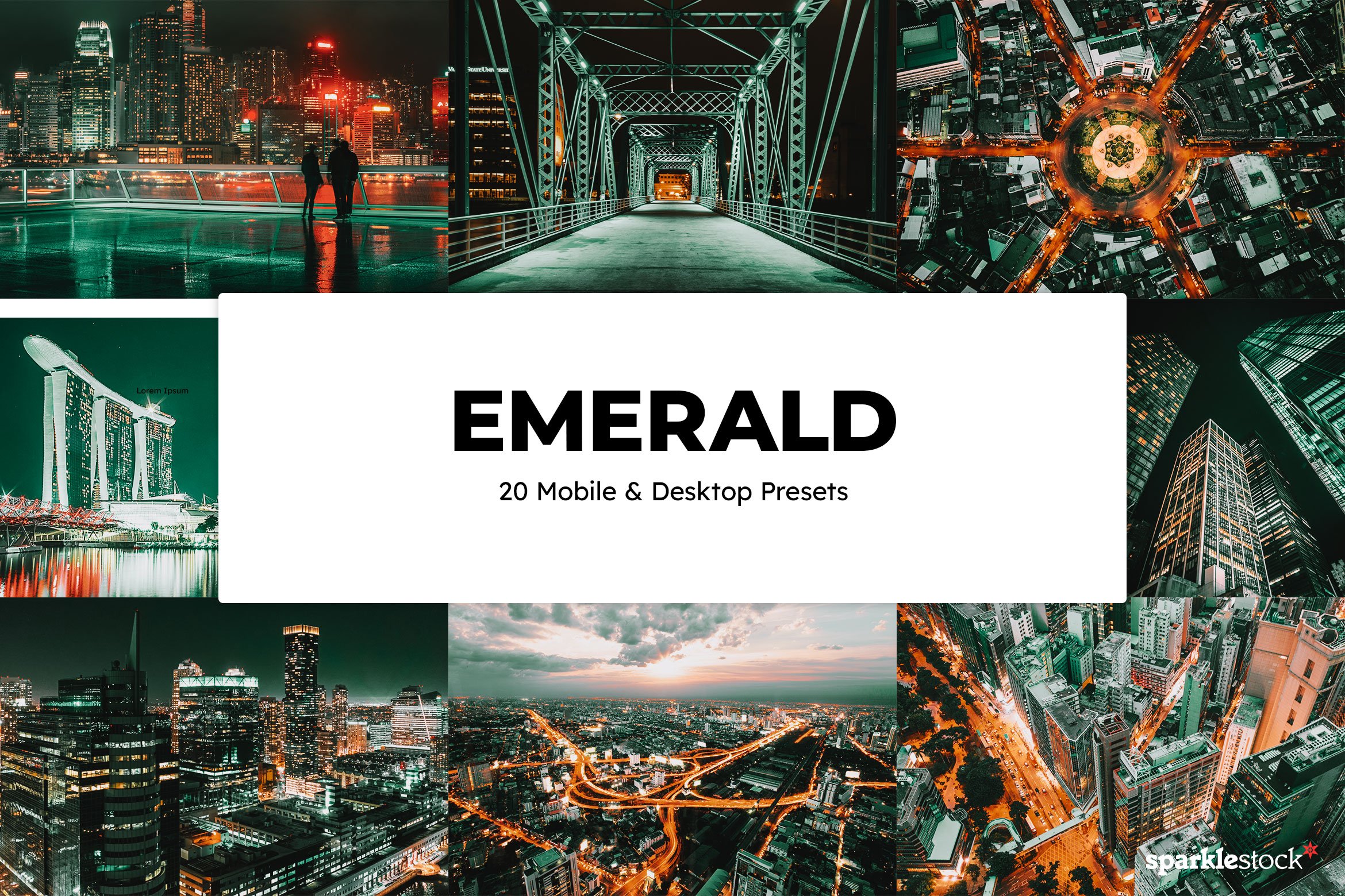 20 Emerald Lightroom Presets & LUTscover image.