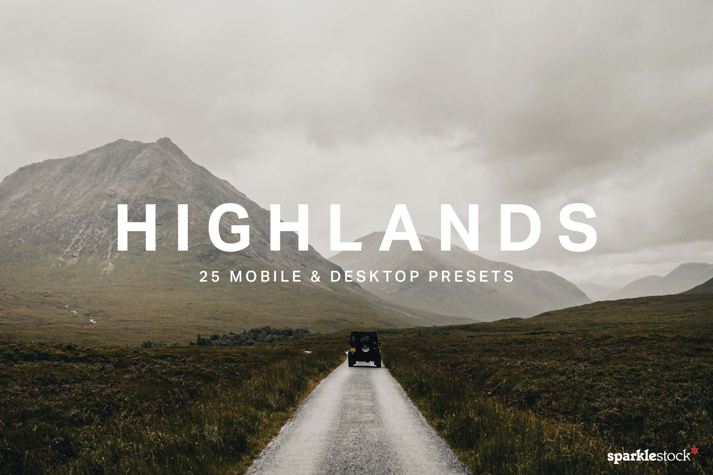 25 Highlands Lightroom Presets LUTscover image.