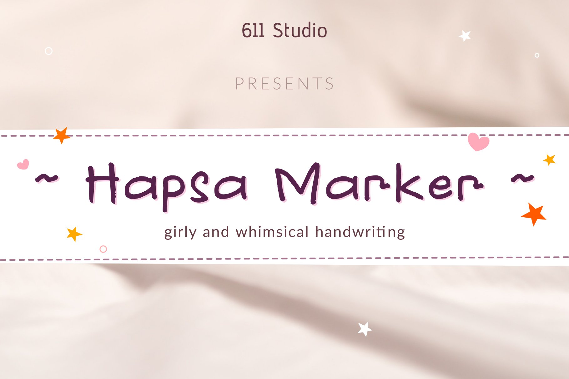 Hapsa Marker ~ Girly and whimsical cover image.