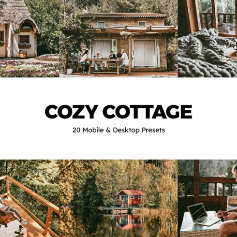20 Cozy Cottage Lightroom Presetscover image.
