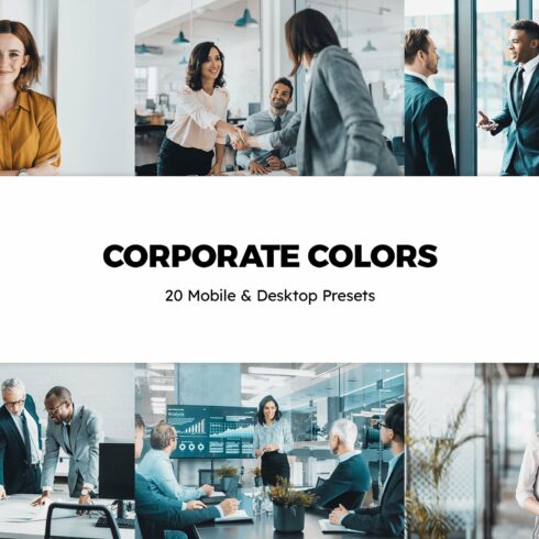 20 Corporate Colors Lightroom Presetcover image.