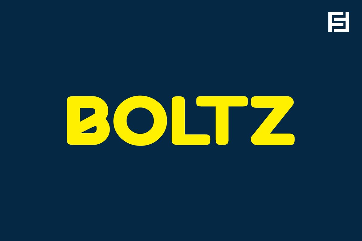 BOLTZ - Unique Display Typeface cover image.