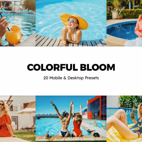 20 Colorful Bloom Lightroom Presetscover image.