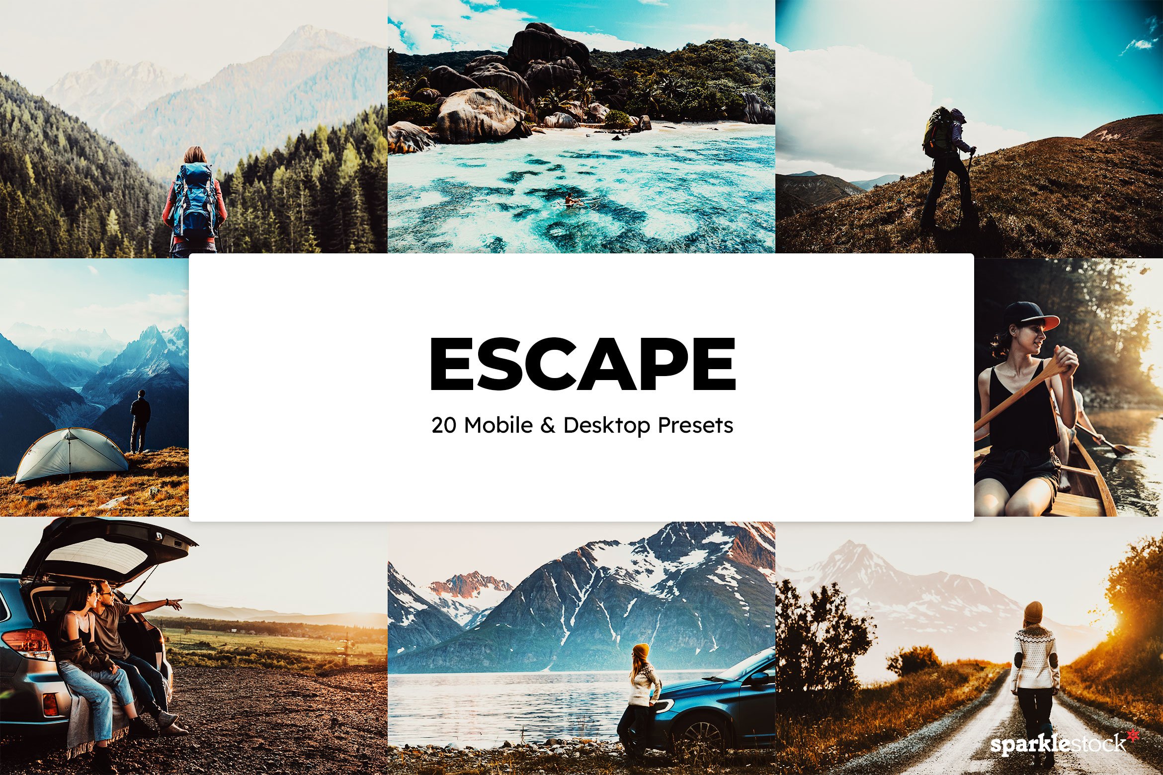 20 Escape Lightroom Presets & LUTscover image.