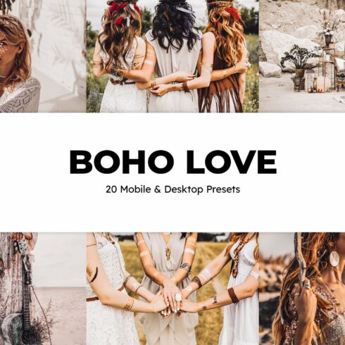 20 Boho Love Lightroom Presets & LUTcover image.