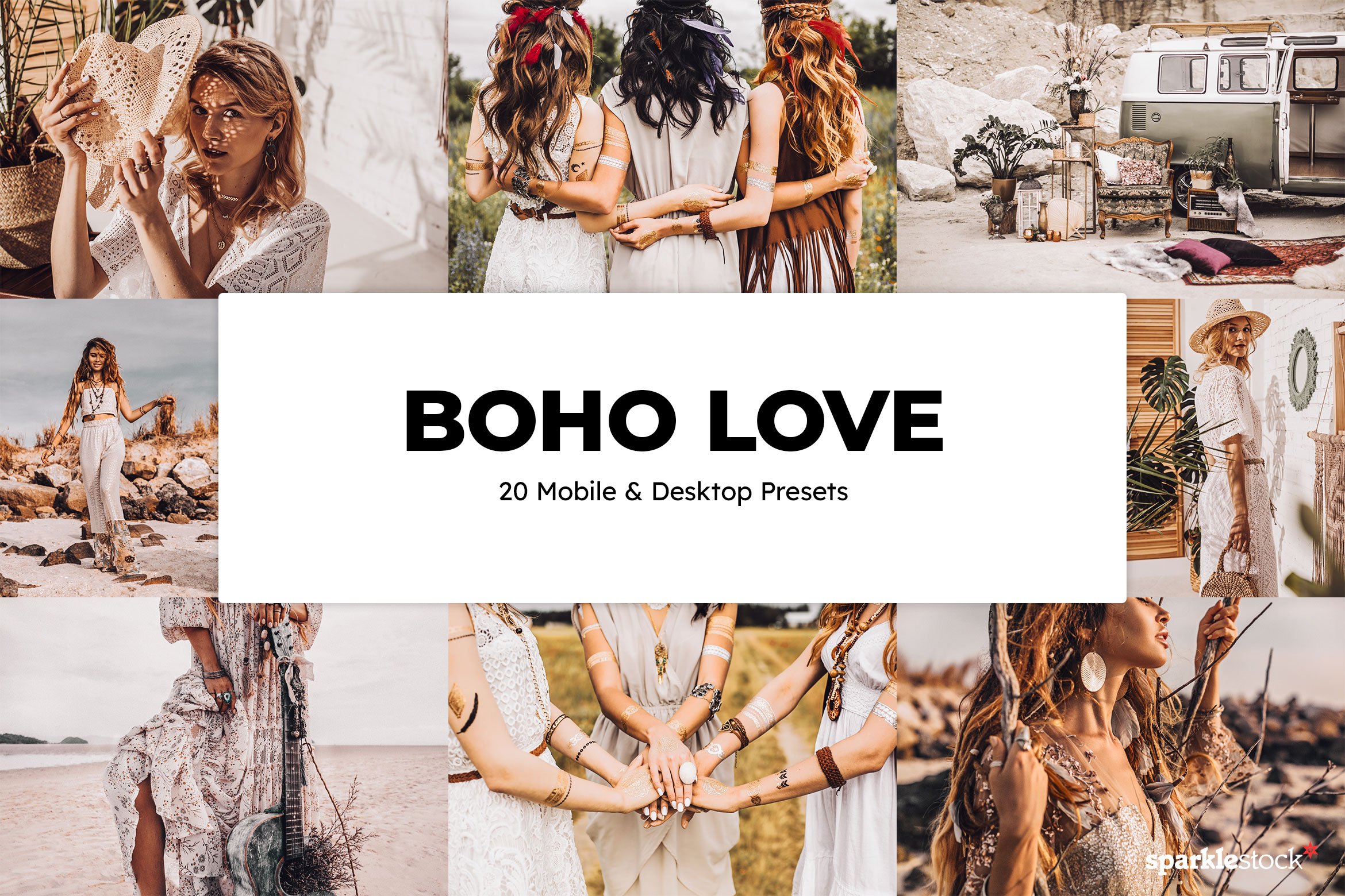 20 Boho Love Lightroom Presets & LUTcover image.