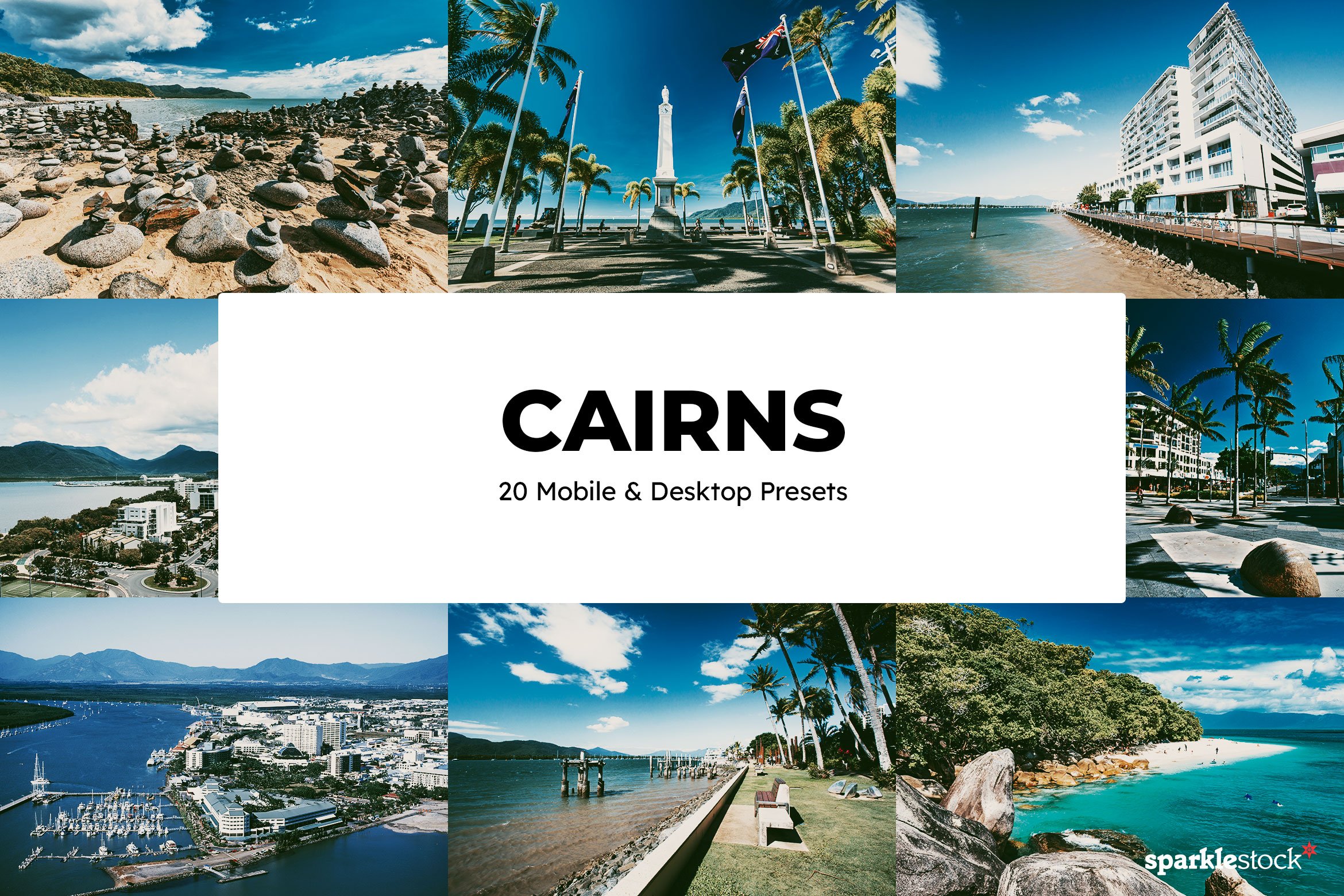 20 Cairns Lightroom Presets LUTscover image.