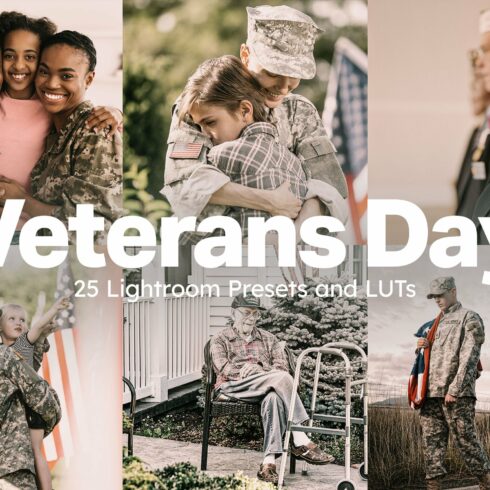 Veterans Day Lightroom Presets LUTscover image.