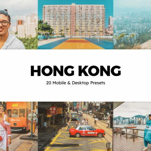 20 Hong Kong Lightroom Presets LUTscover image.