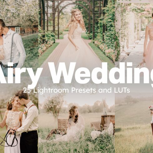 Airy Wedding Lightroom Presets LUTscover image.