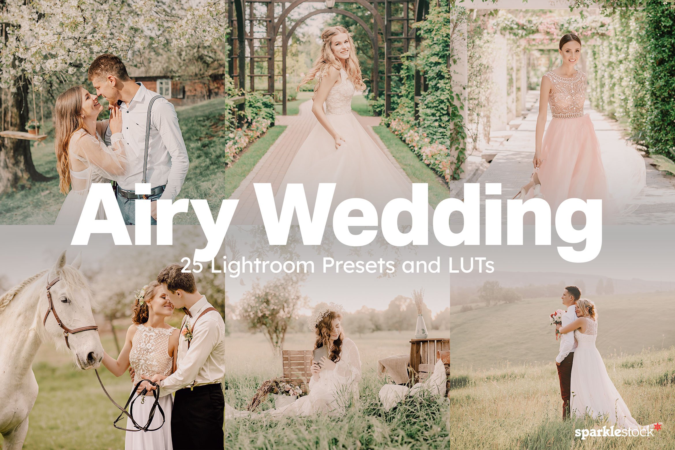 Airy Wedding Lightroom Presets LUTscover image.