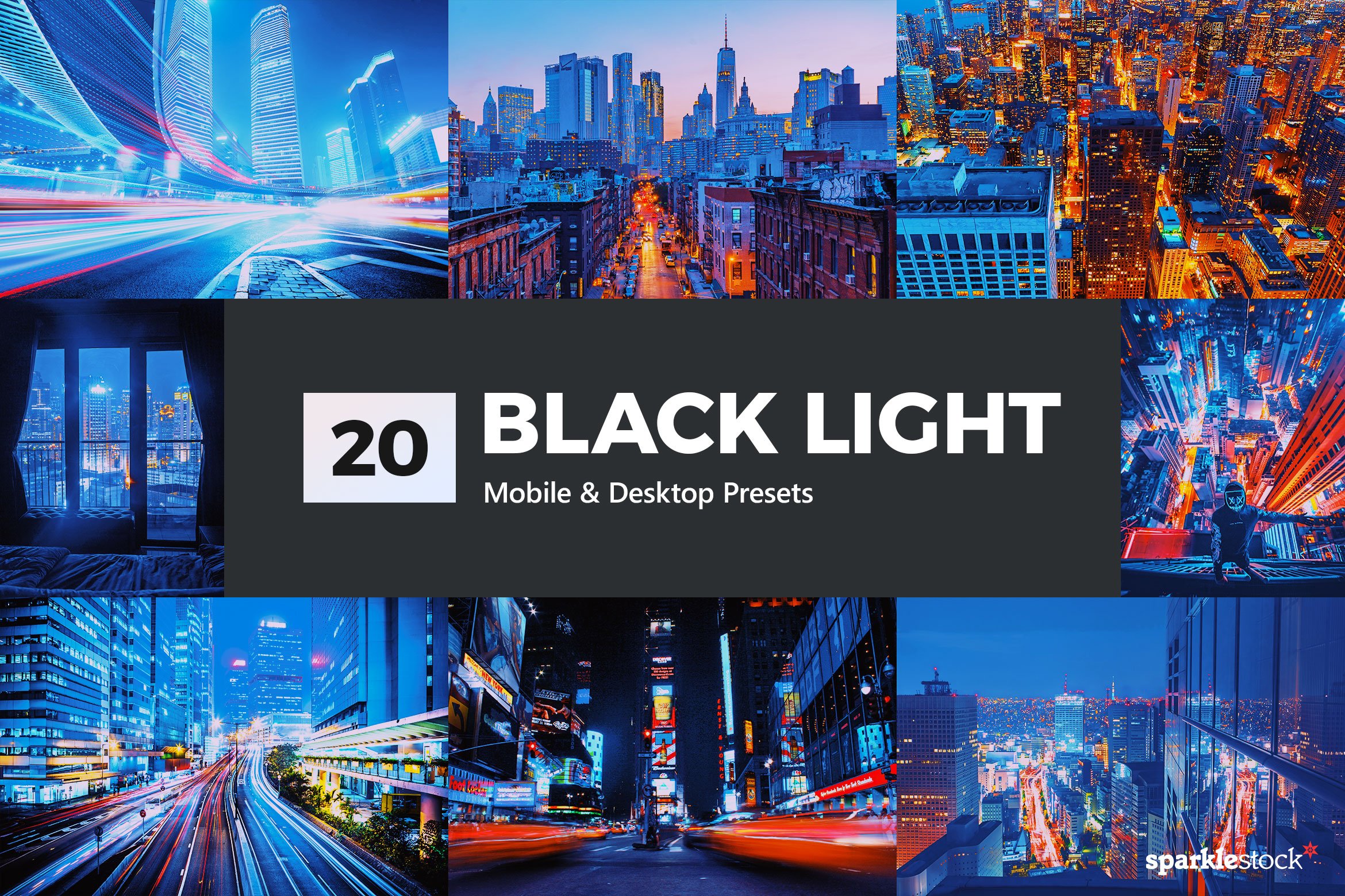 20  Black Light LR Presetscover image.