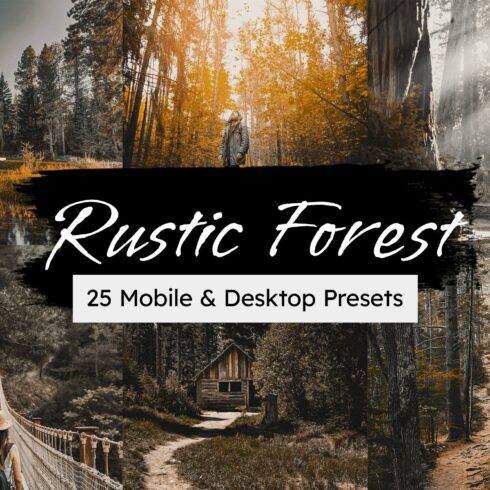 25 Rustic Forest Lightroom Presetscover image.