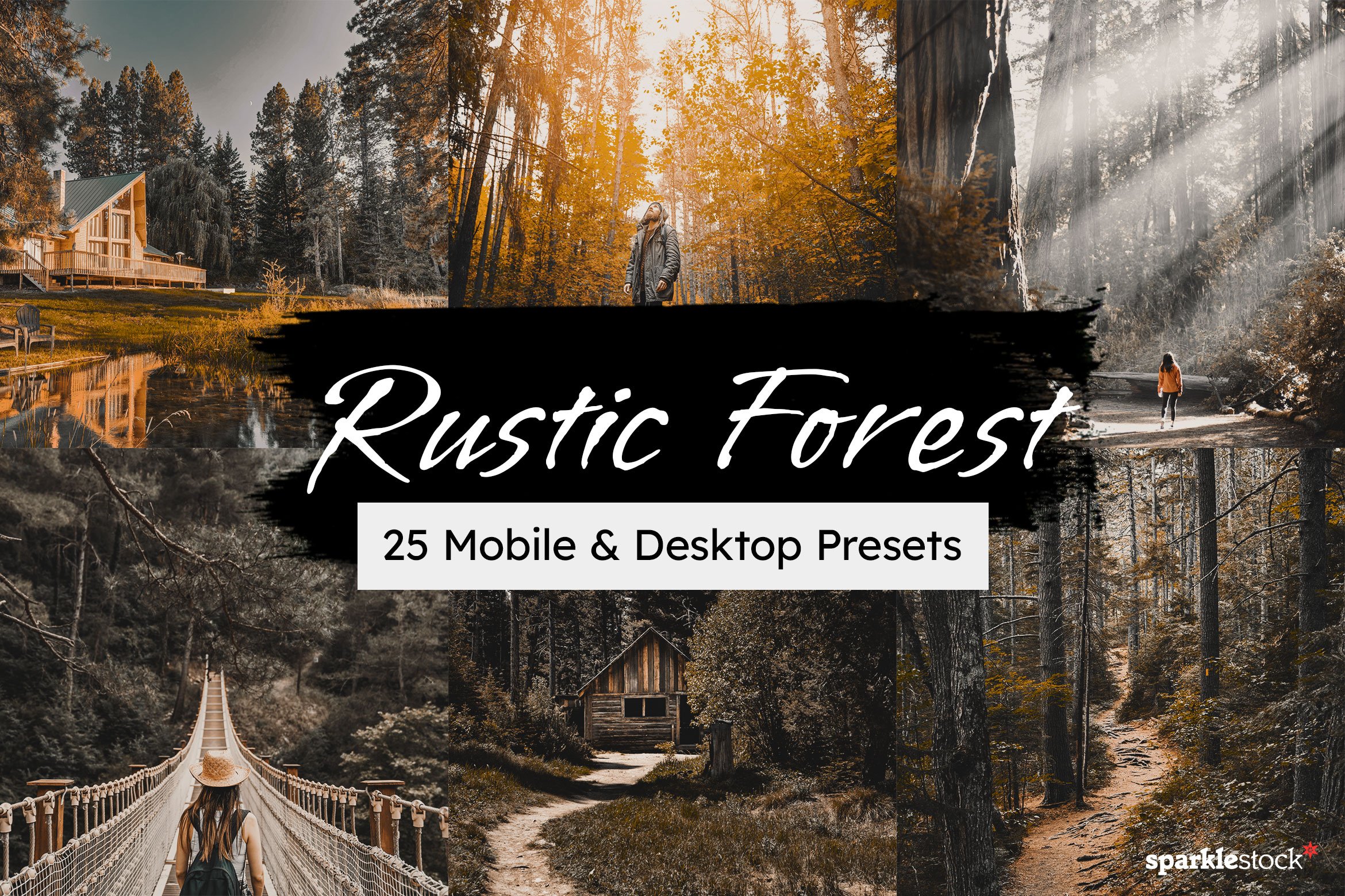 25 Rustic Forest Lightroom Presetscover image.