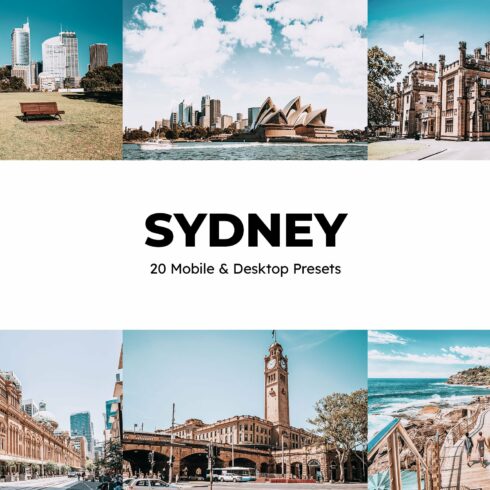 20 Sydney Lightroom Presets LUTscover image.