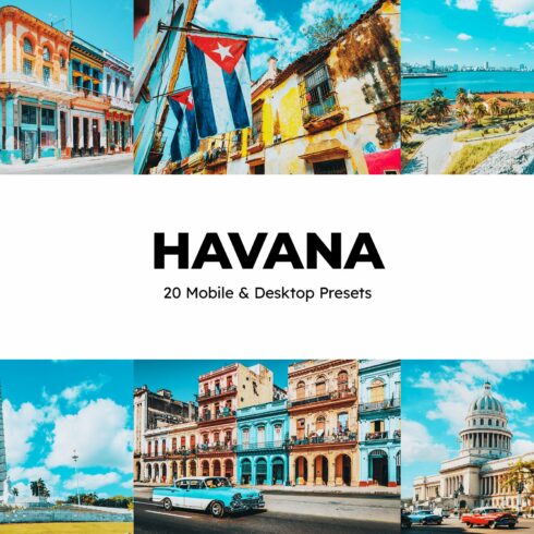 20 Havana Lightroom Presets LUTscover image.