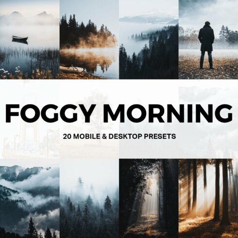 20 Foggy Morning Lightroom Presetscover image.