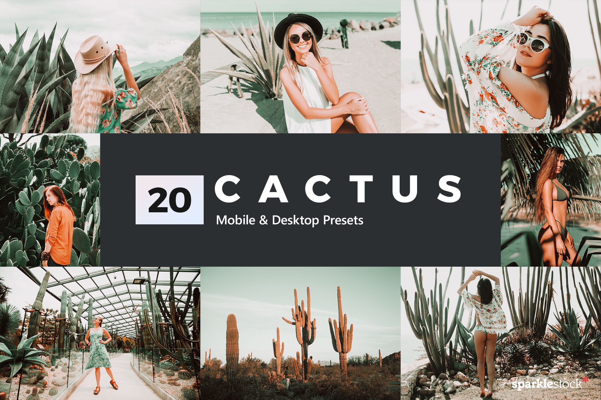 20 Cactus Lightroom Presets and LUTscover image.