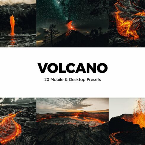 20 Volcano Lightroom Presets & LUTscover image.