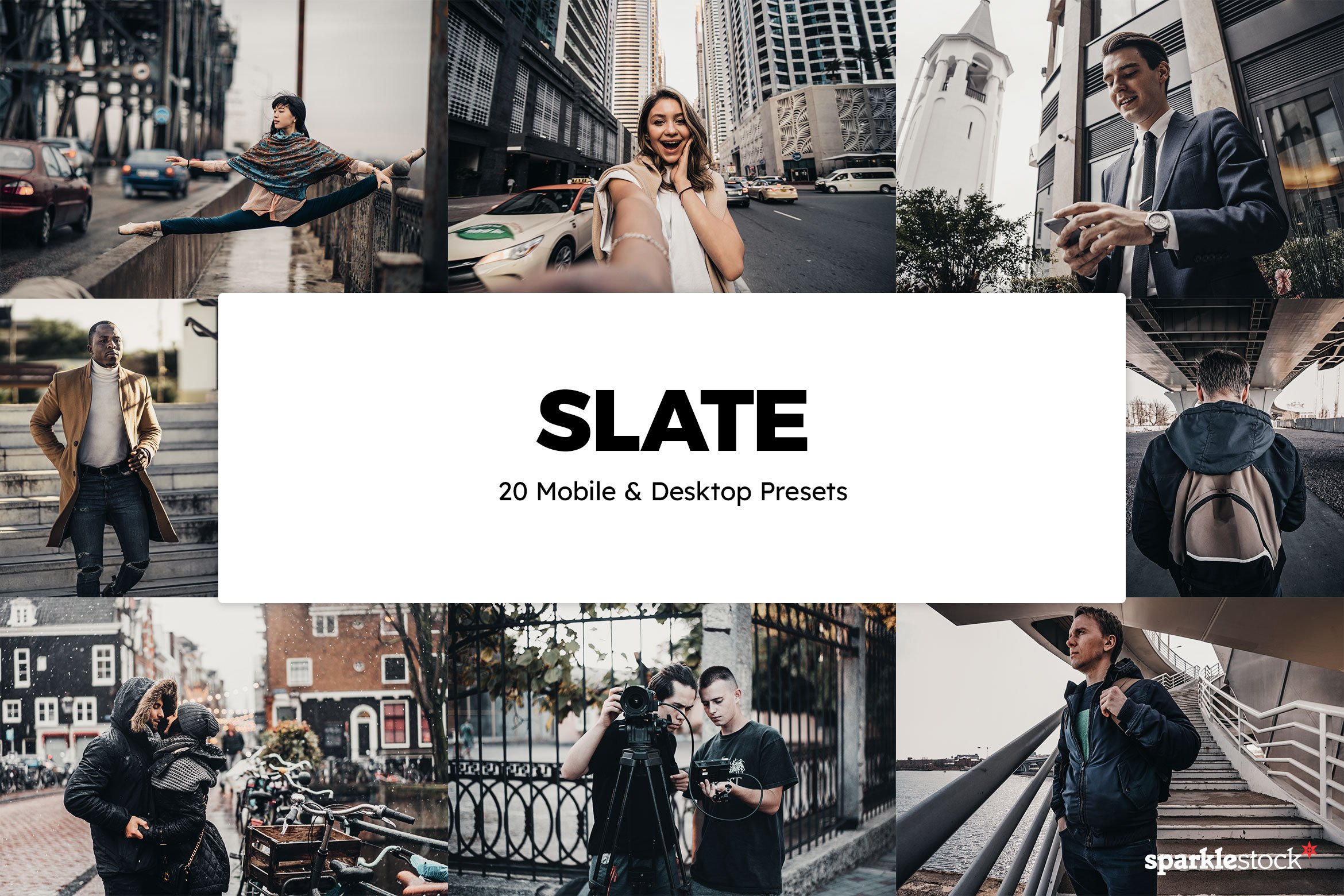 20 Slate Lightroom Presets & LUTscover image.