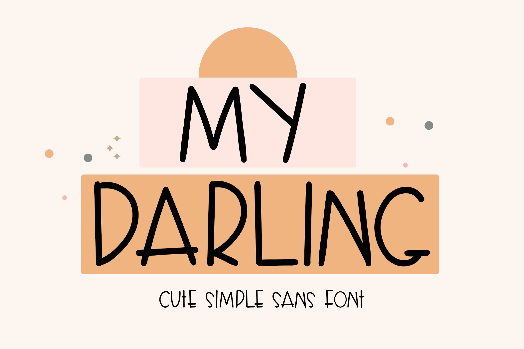 My Darling Font cover image.