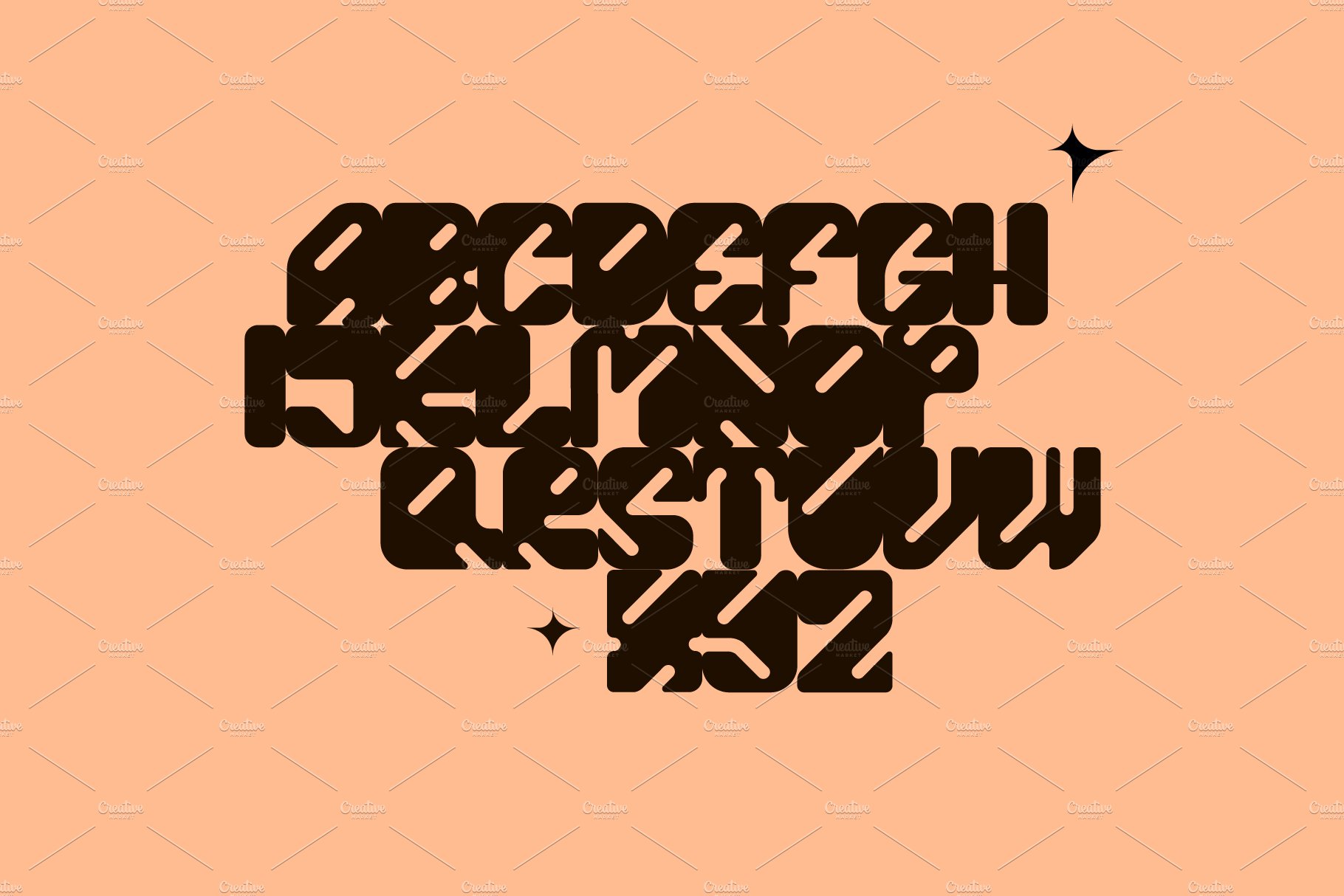 SUNDAY Font preview image.