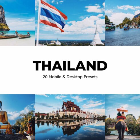 20 Thailand Lightroom Presets LUTscover image.