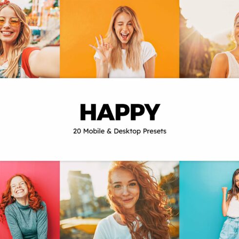 20 Happy Lightroom Presets & LUTscover image.