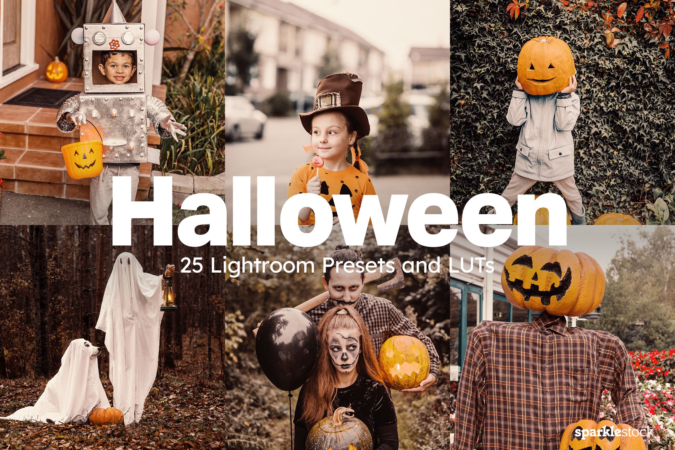 25 Halloween Lightroom Presets LUTscover image.