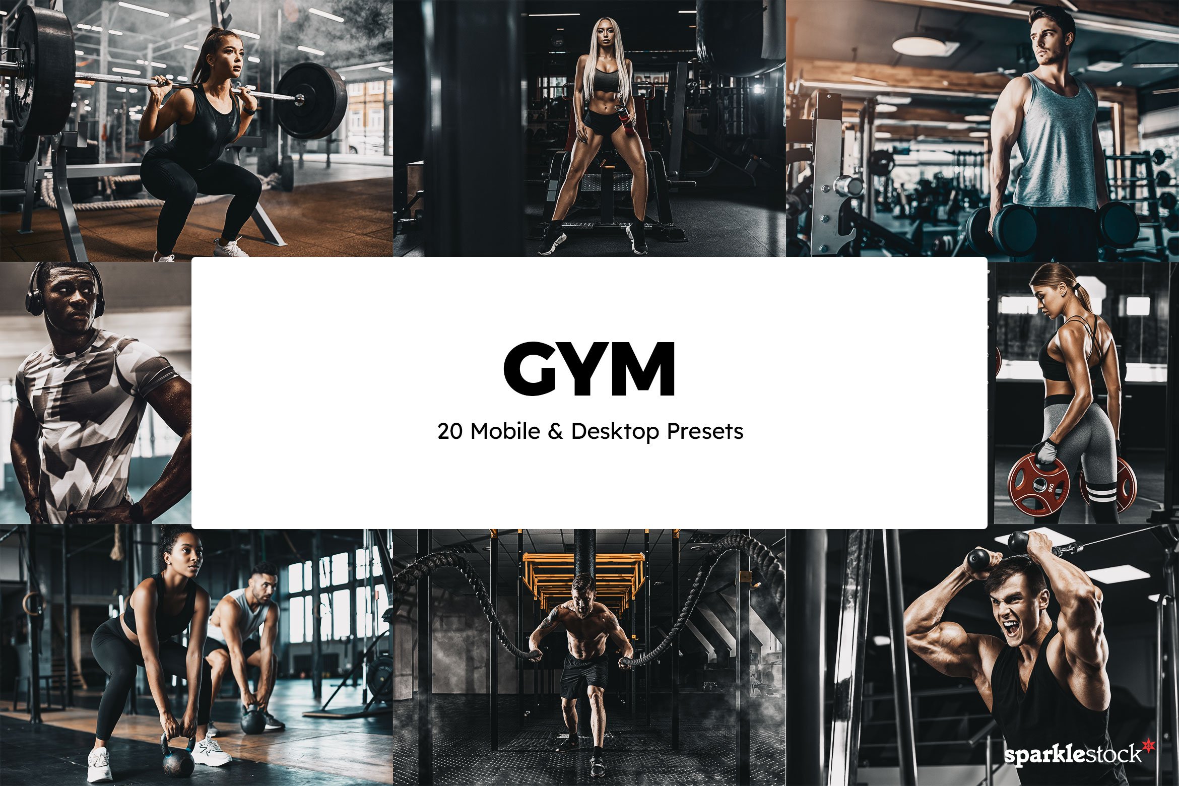 20 Gym Lightroom Presets & LUTscover image.