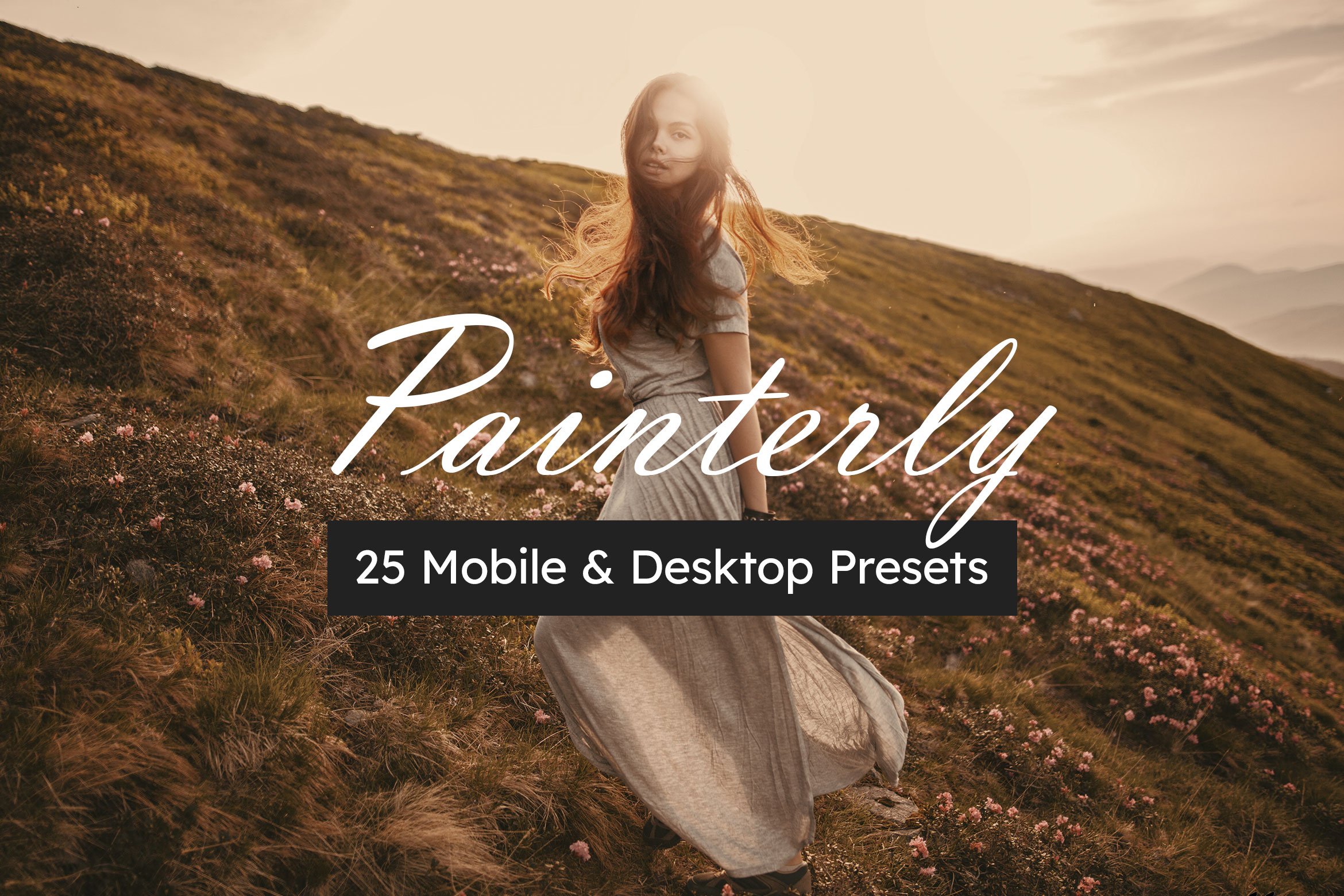 25 Painterly Lightroom Presets LUTscover image.
