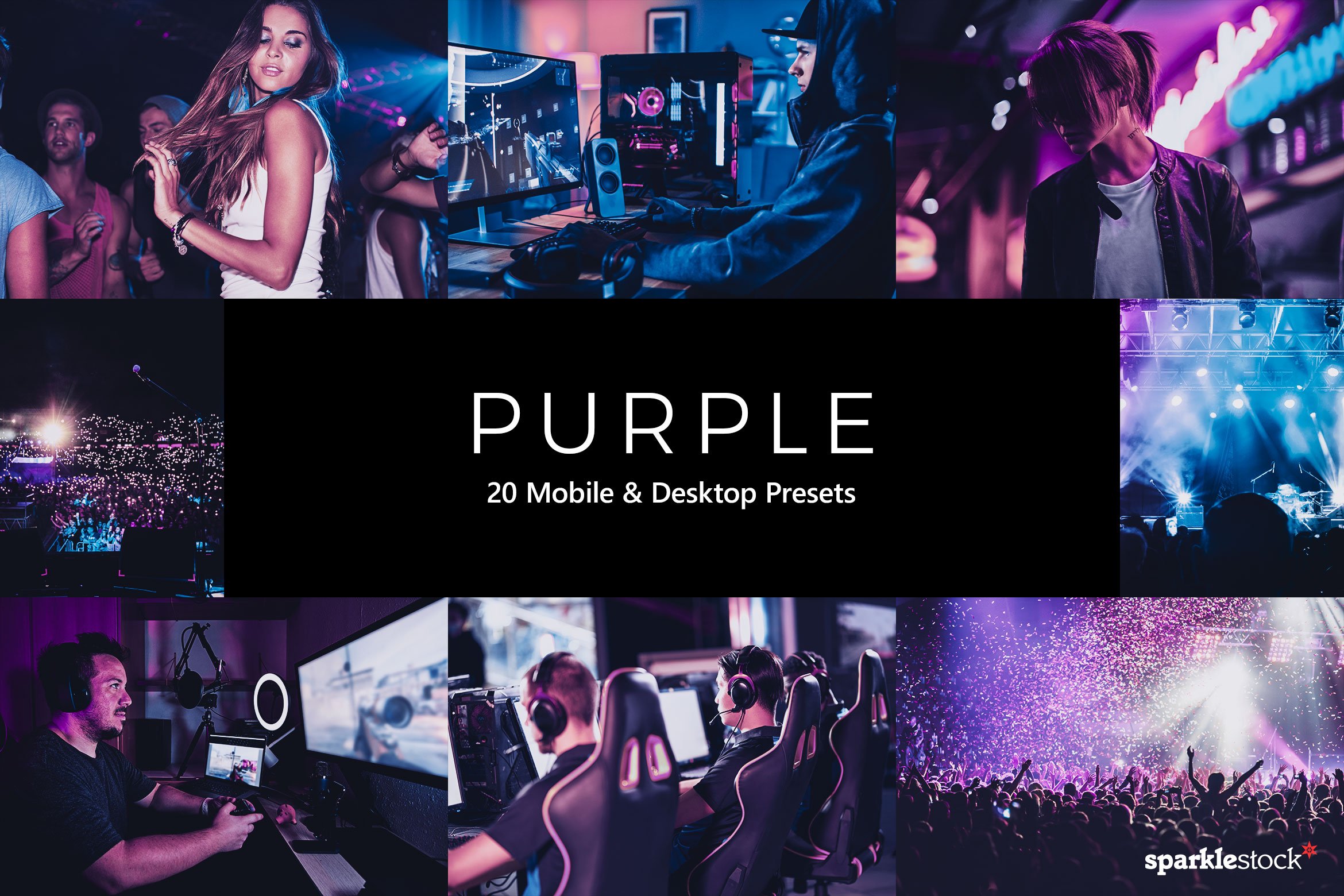 20 Purple Lightroom Presets & LUTscover image.