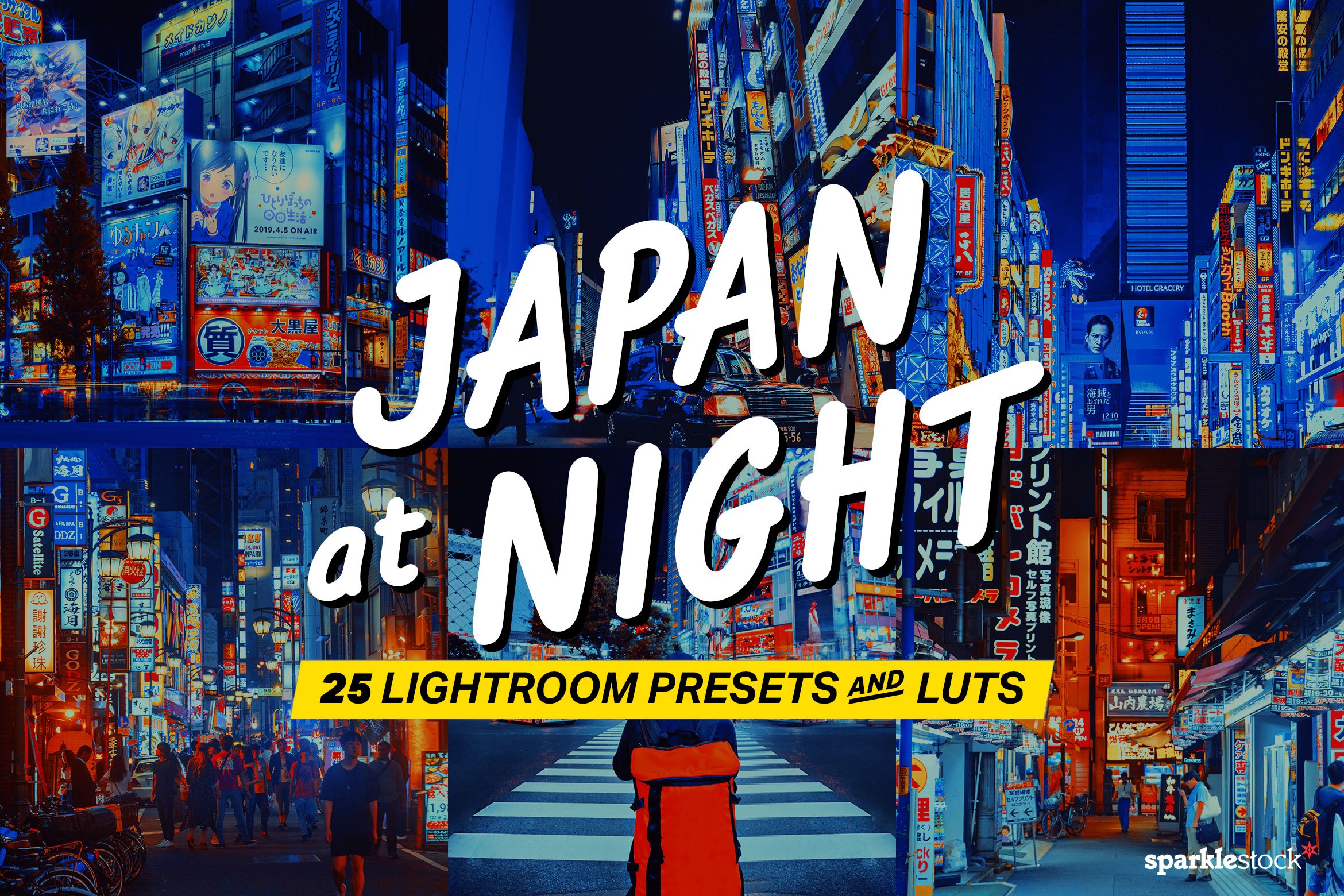 25 Japan at Night Lightroom Presetscover image.