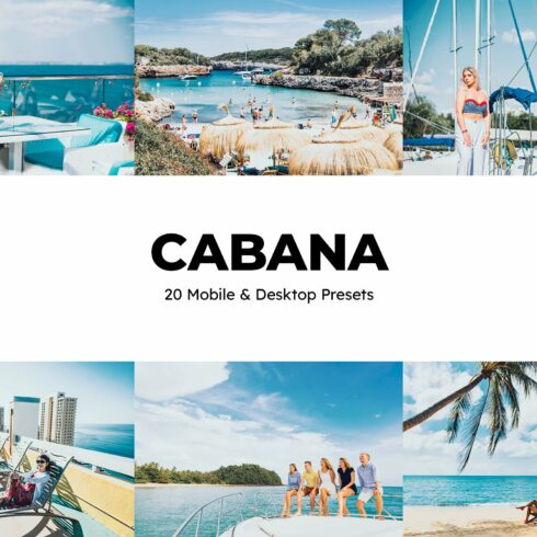 20 Cabana Lightroom Presets LUTscover image.