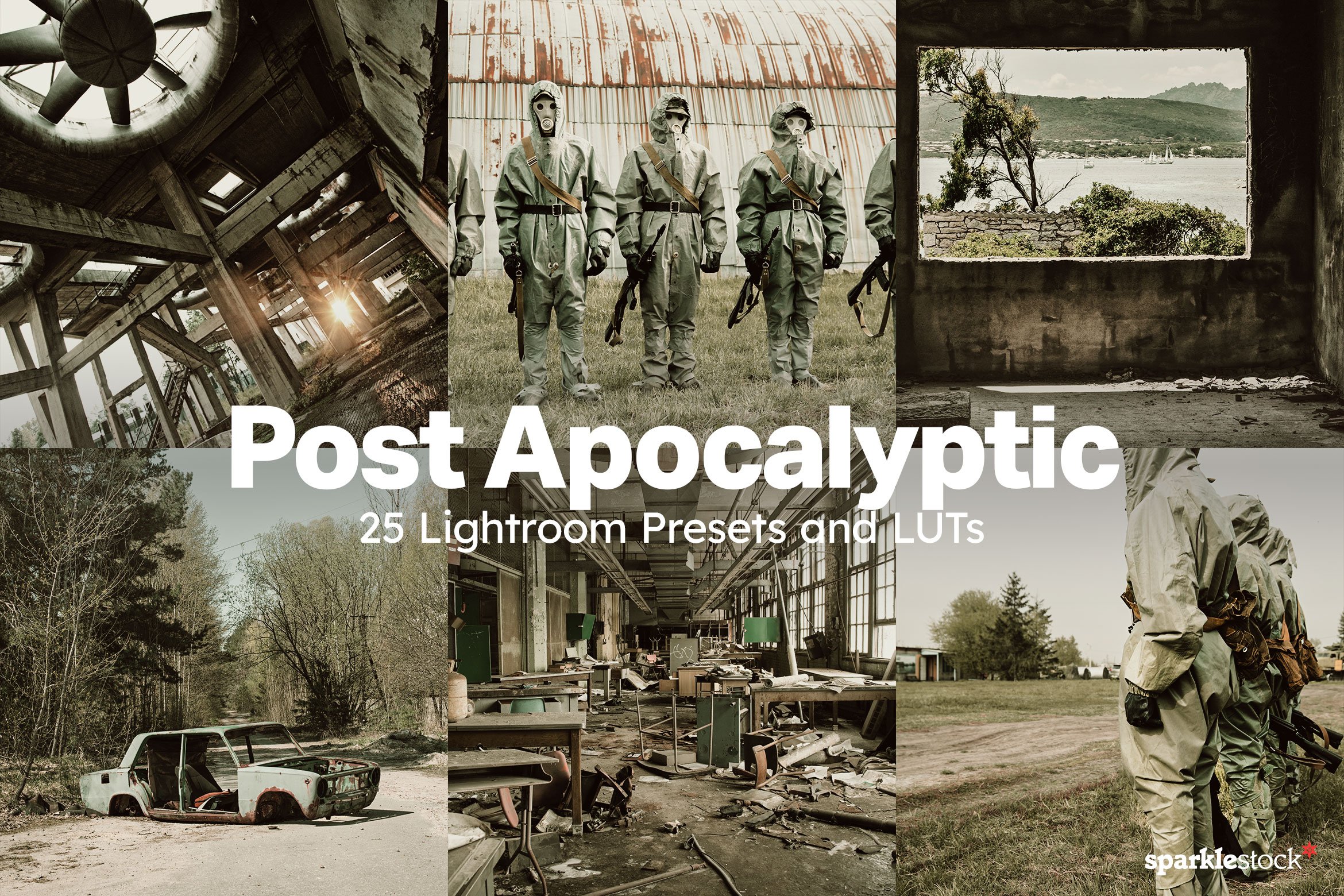 25 Postapocalyptic Lightroom Presetscover image.