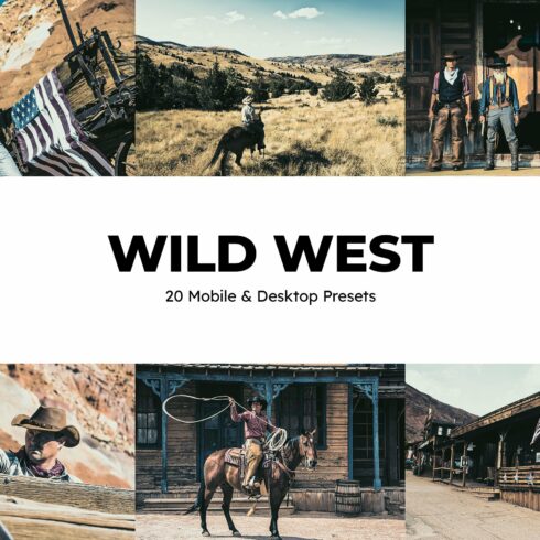 20 Wild West Lightroom Presets LUTscover image.