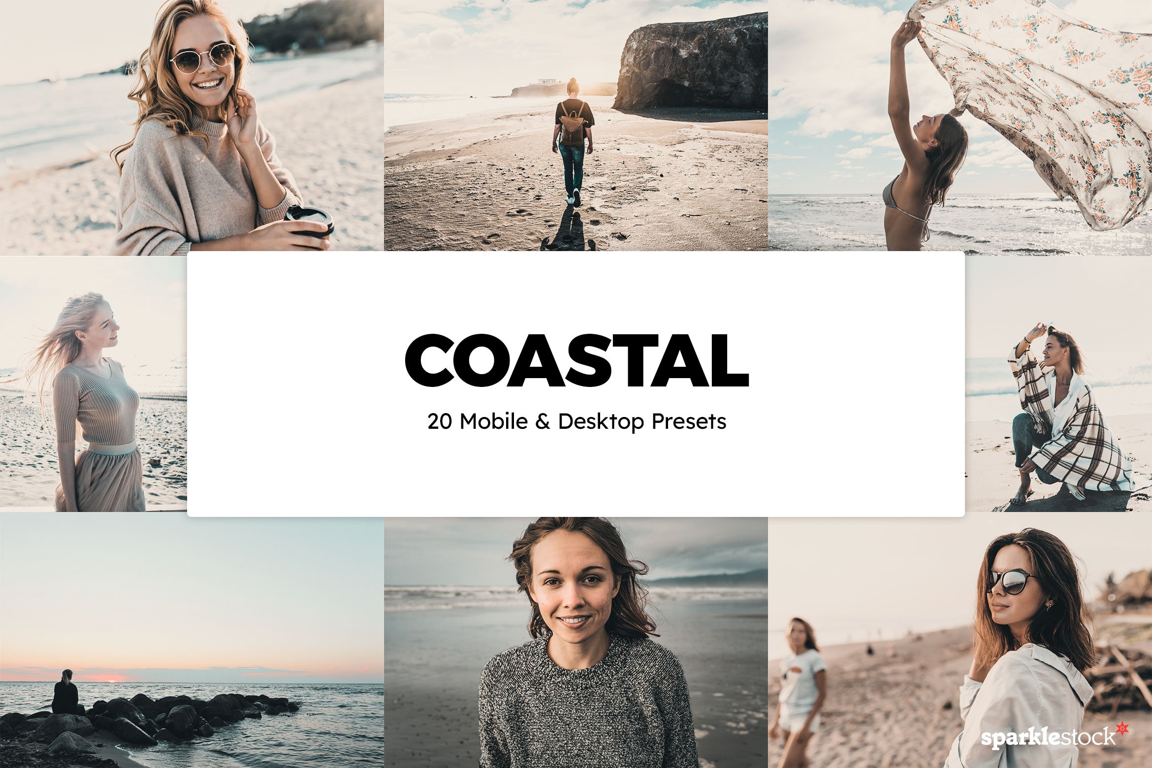 20 Coastal Lightroom Presets & LUTscover image.