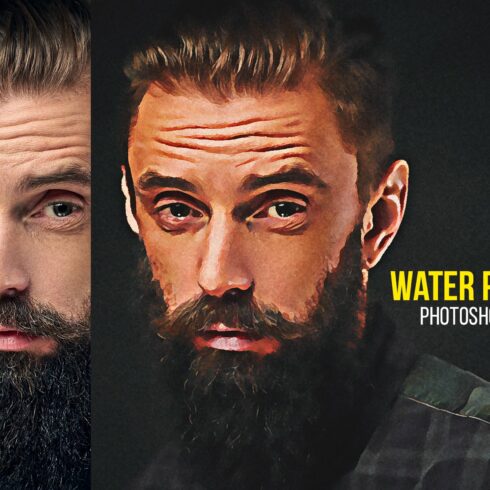 Water Painting Photoshop Actioncover image.