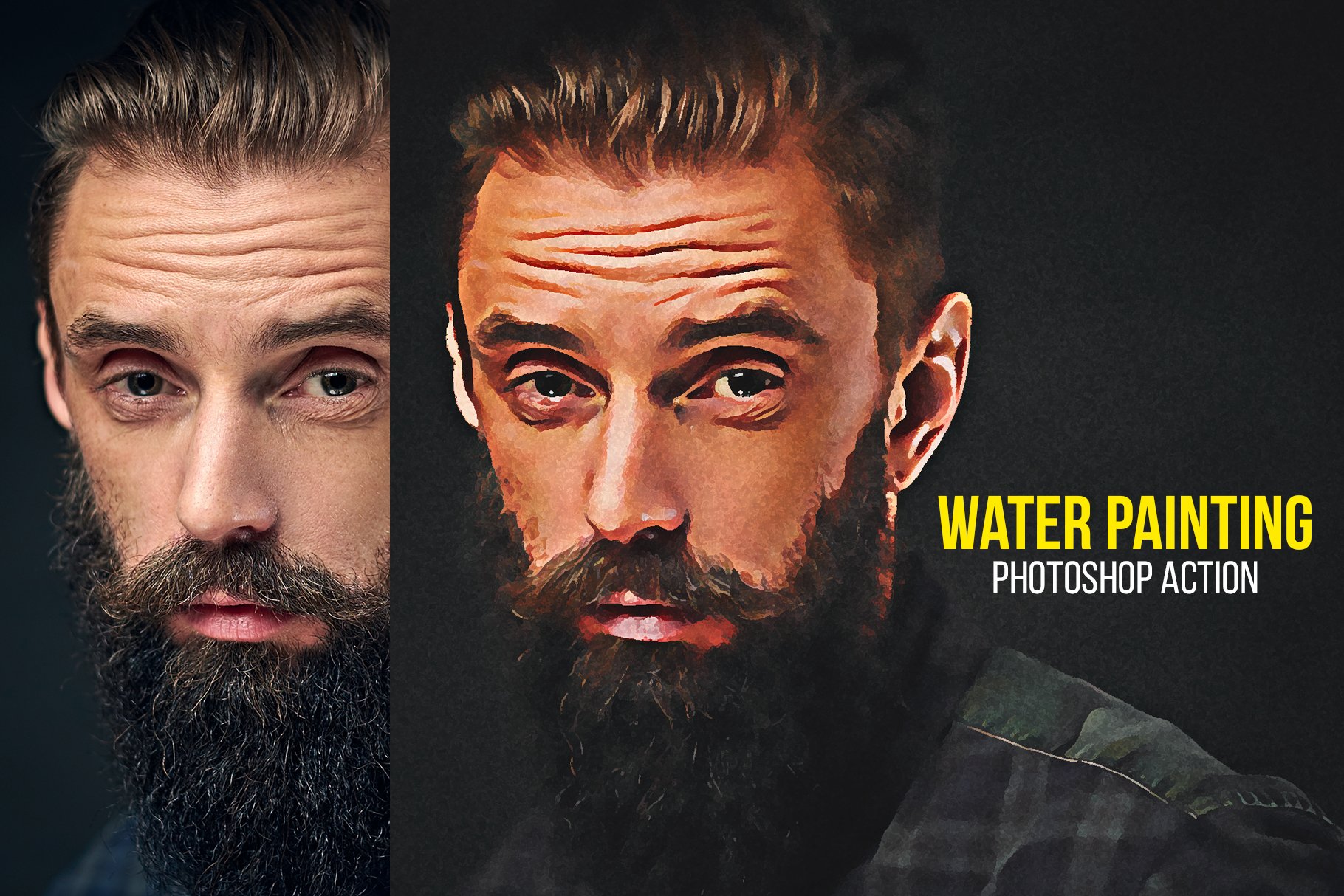 Water Painting Photoshop Actioncover image.