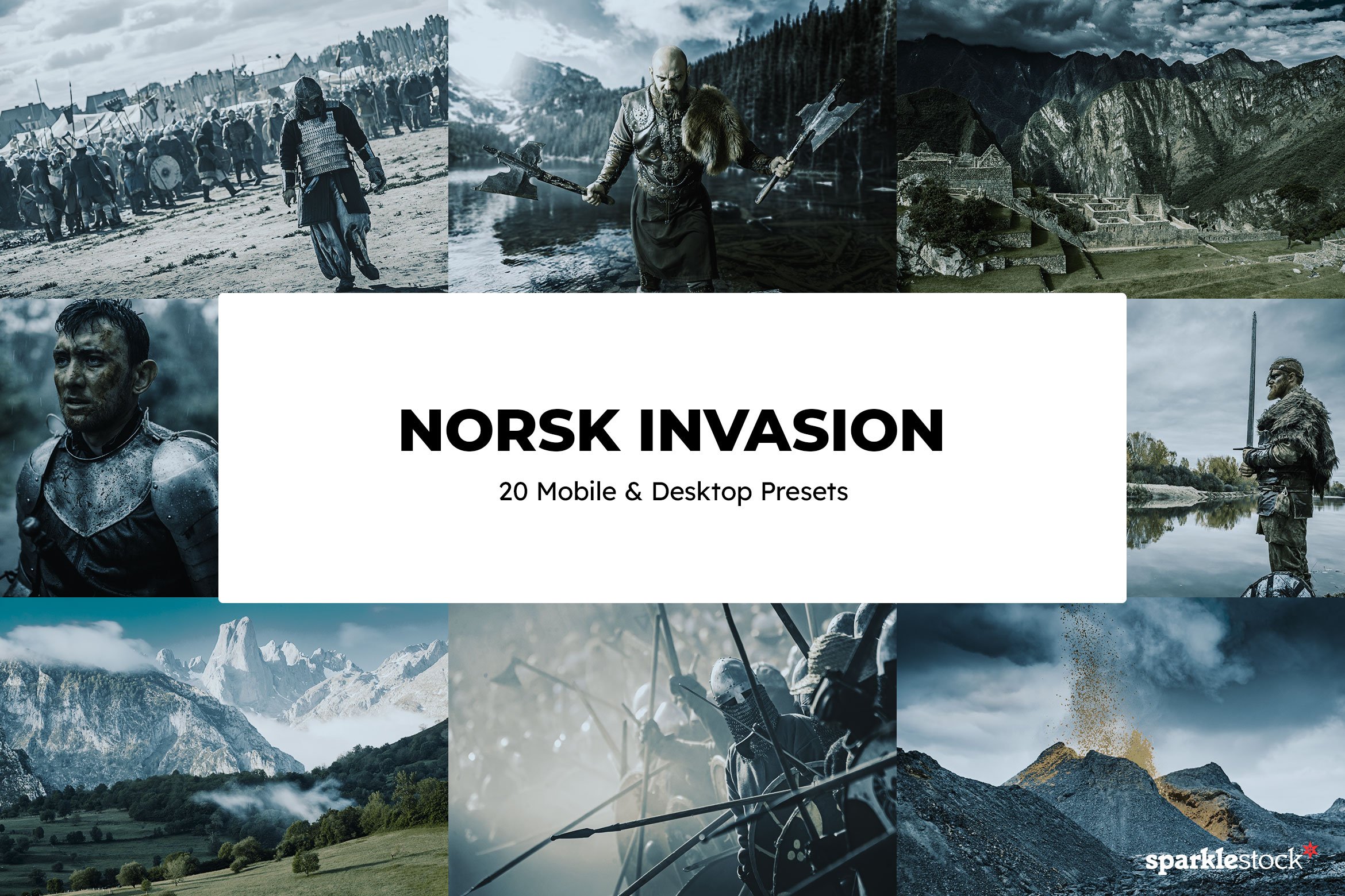 20 Norsk Invasion Lightroom Presetscover image.
