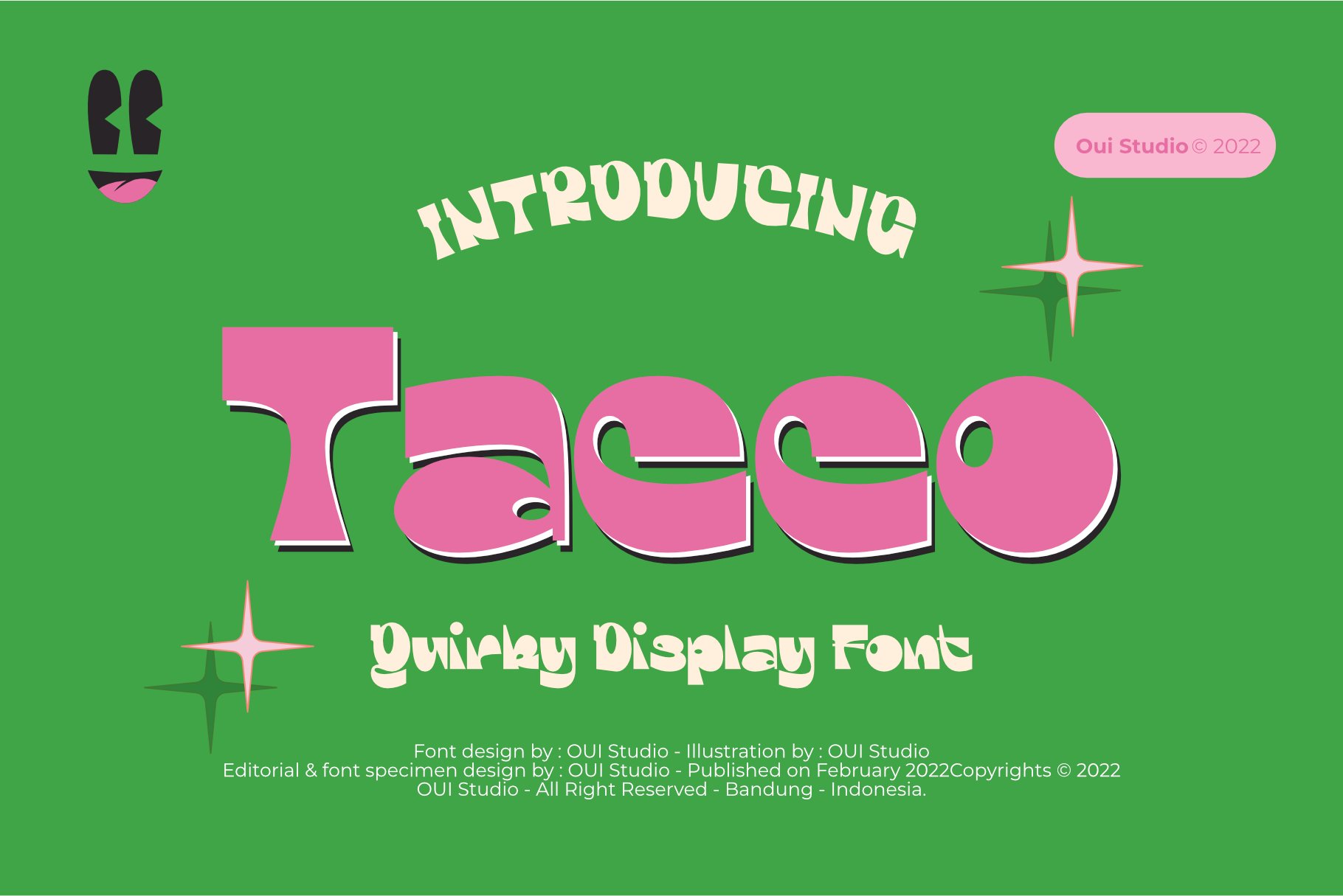 Intro Offer 50% Tacco Font cover image.