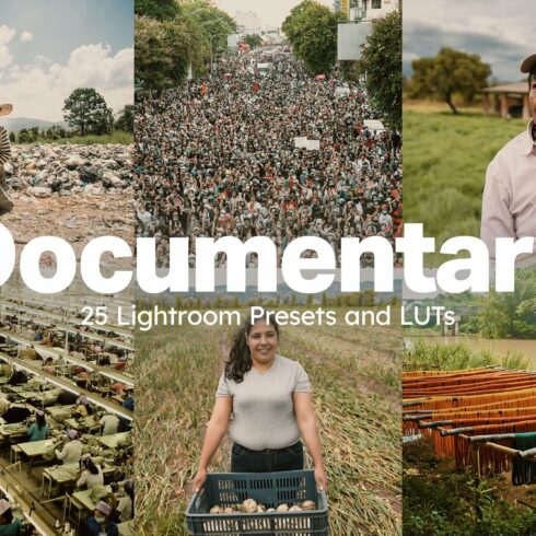 25 Documentary Lightroom Presets LUTcover image.