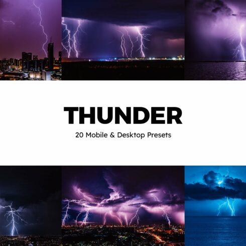 20 Thunder Lightroom Presets & LUTscover image.