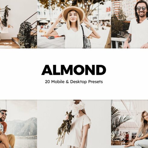 20 Almond Lightroom Presets & LUTscover image.