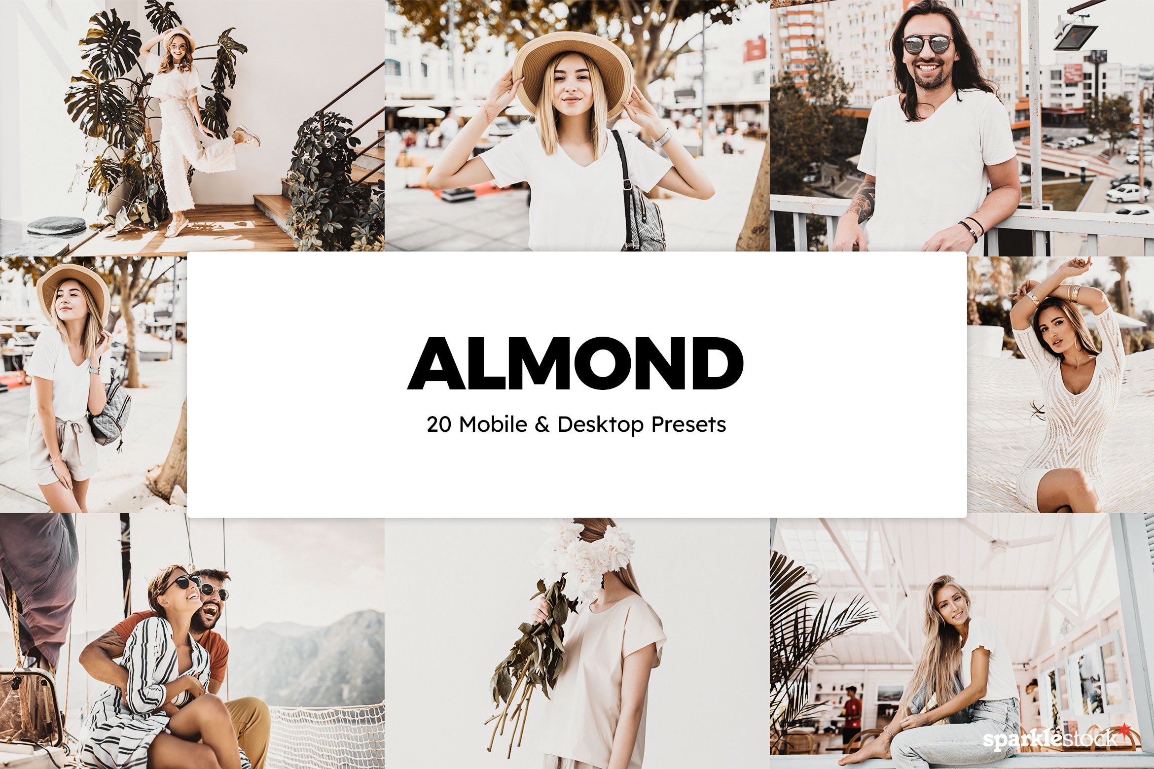 20 Almond Lightroom Presets & LUTscover image.