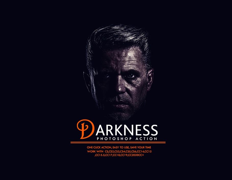 Darkness Photoshop Actioncover image.