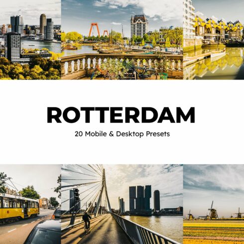 20 Rotterdam Lightroom Presets LUTscover image.