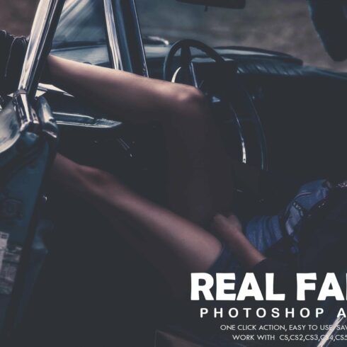 Real Faded Photoshop Actioncover image.